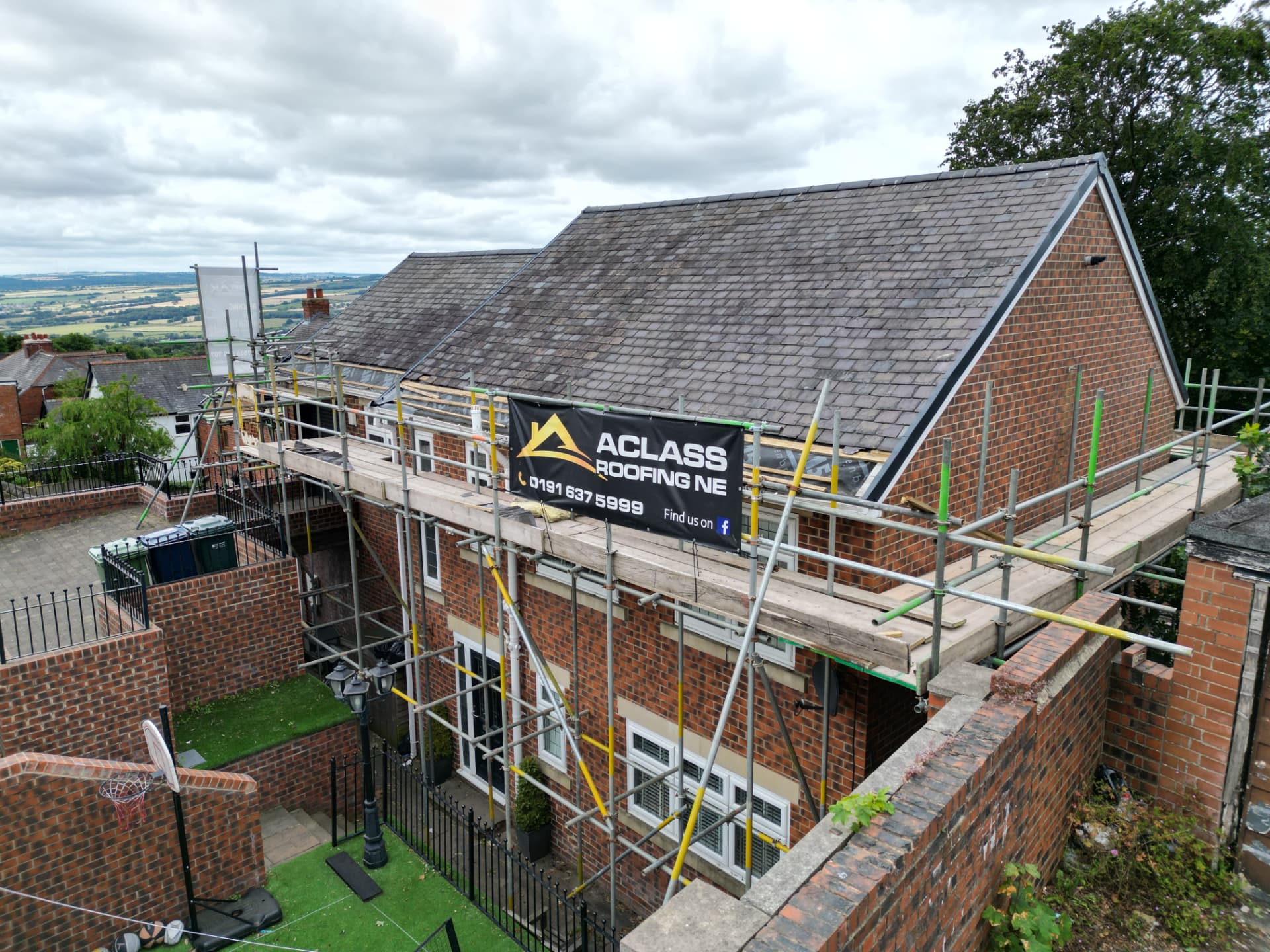 roof repairs carried out by A Class Roofing NE on a North East property